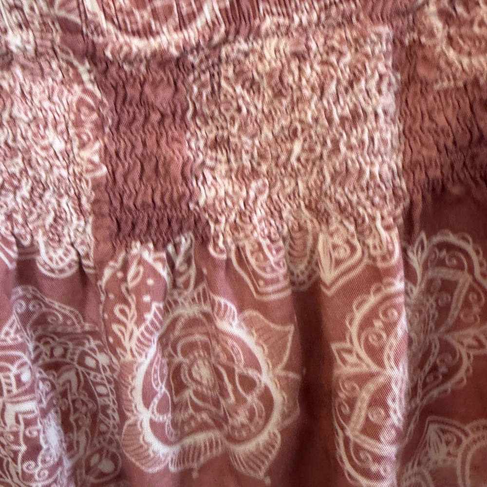 Lotus and Luna Pink/mauve Patterned Wide Leg Pants Petite Small - Picture 4 of 6